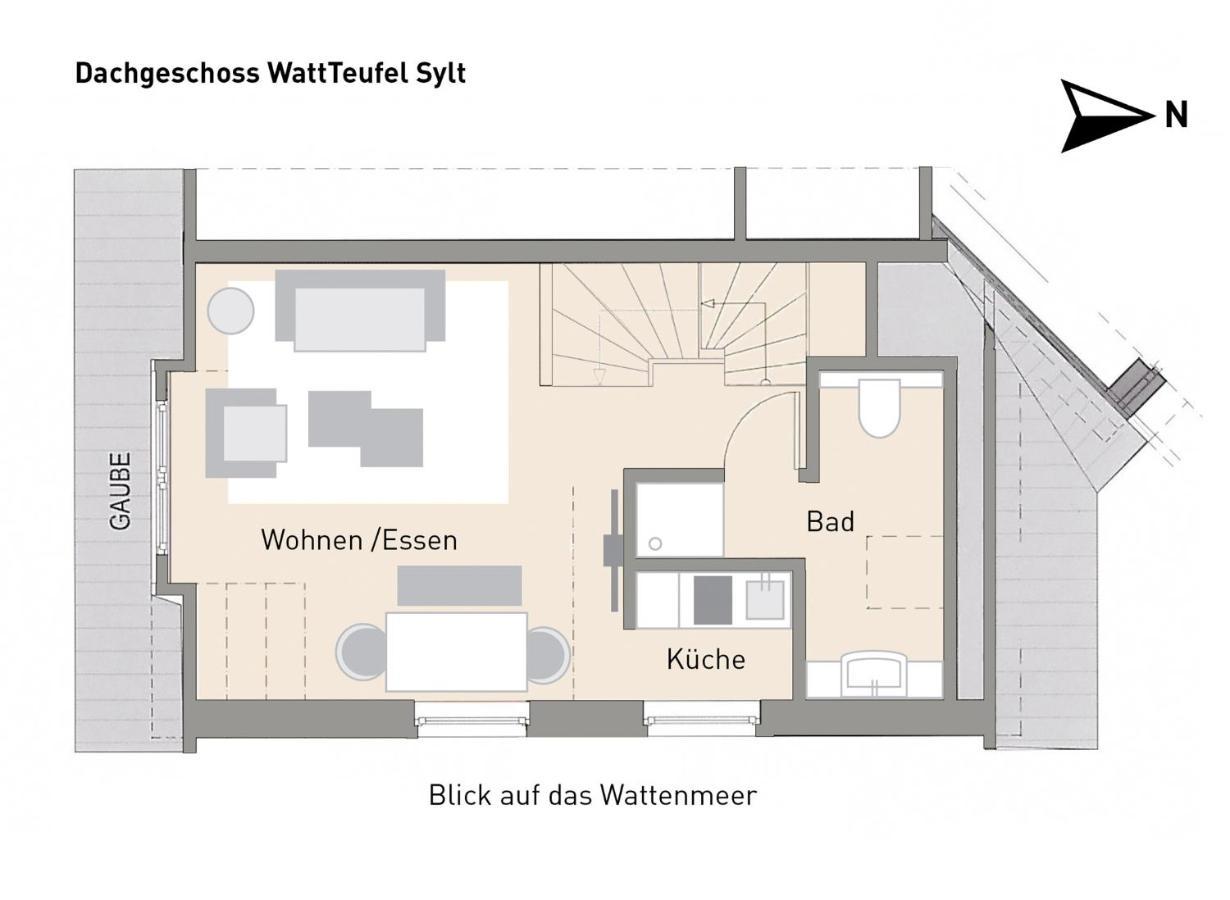 Ferienwohnung Wattteufel Rantum  Exterior foto